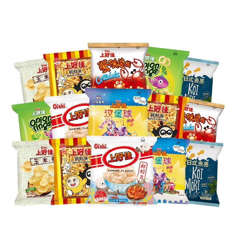 上好佳膨化休闲小零食5-6g装小包装多口味42包