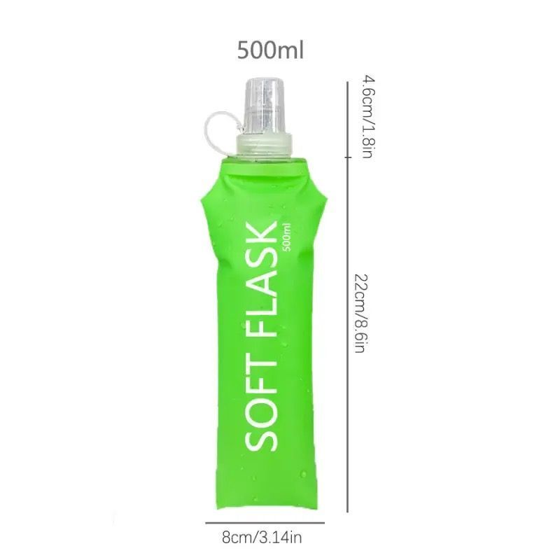 Outdoor Sports Running Soft Bottle Marathon Popular Hiking Fitness Bag Foldable Water Cup Food Grade Shockproof_desvips.com