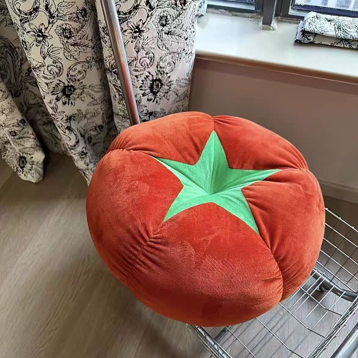 Cute Mushroom Tomato Cushion Plush Toy Sofa Bed Pillow Ornament Gift For Girl's Birthday_voghion.com