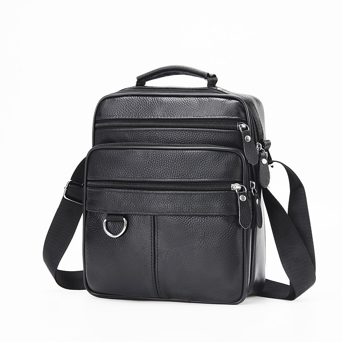 真皮男士高档真皮包商务斜挎单肩男士休闲牛皮手提手提包大容量