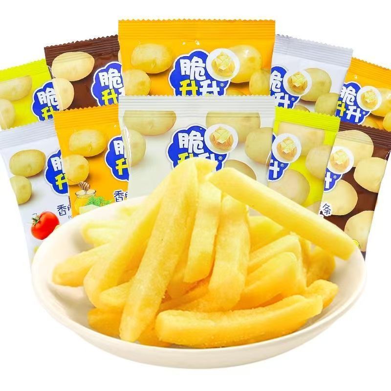 脆升升香脆薯条约1400g(70包)七味包邮轻松解馋办公室闲零食 图片 8