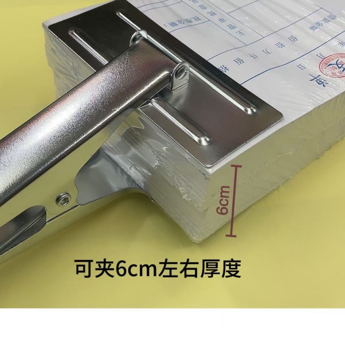 2个超大号凭证装订固定夹优质钢60mm票据账簿固定器财务装订夹子 图片 4
