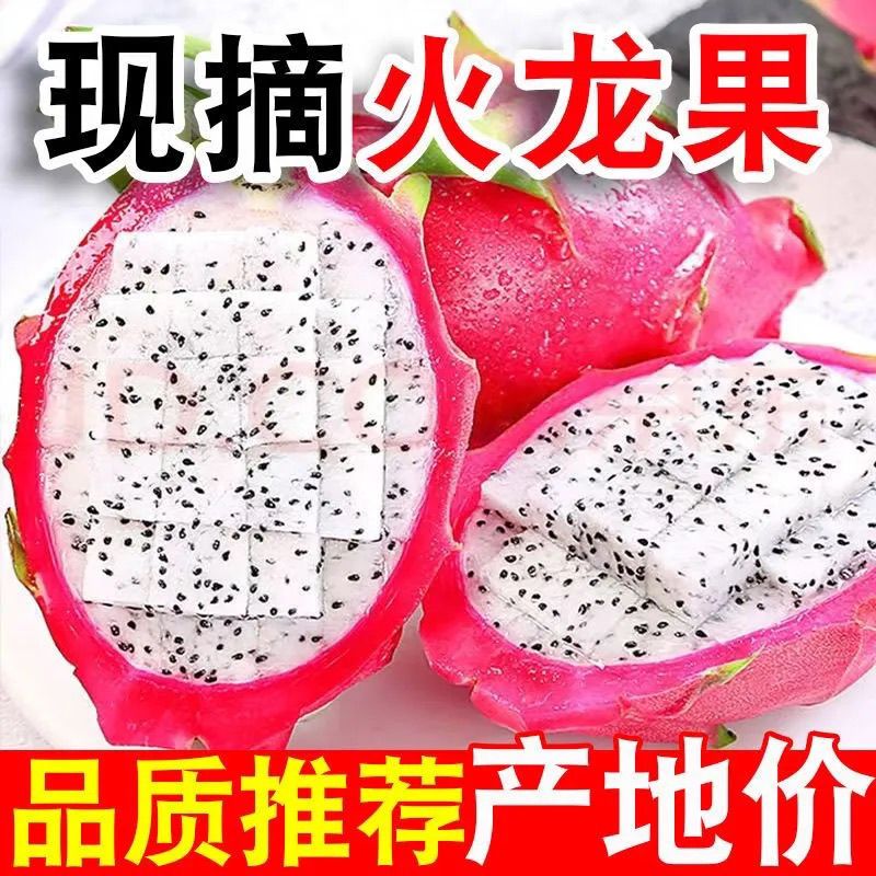 【带箱5斤】正宗越南白心火龙果大果新鲜热带稀有水果应季超甜