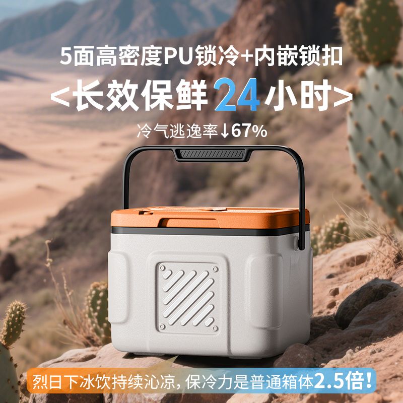 冰大师6L赛博保温箱车载户外露营食品药品保冷箱冰桶炫酷机甲风