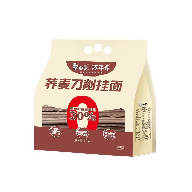白象【荞麦】刀削1000g/袋+油醋汁组合