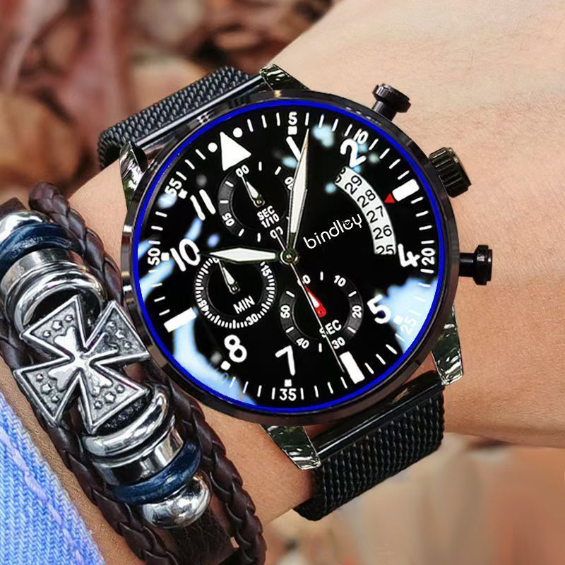 Orologio al quarzo uomo quadrante grande stile studente moda_voghion.com