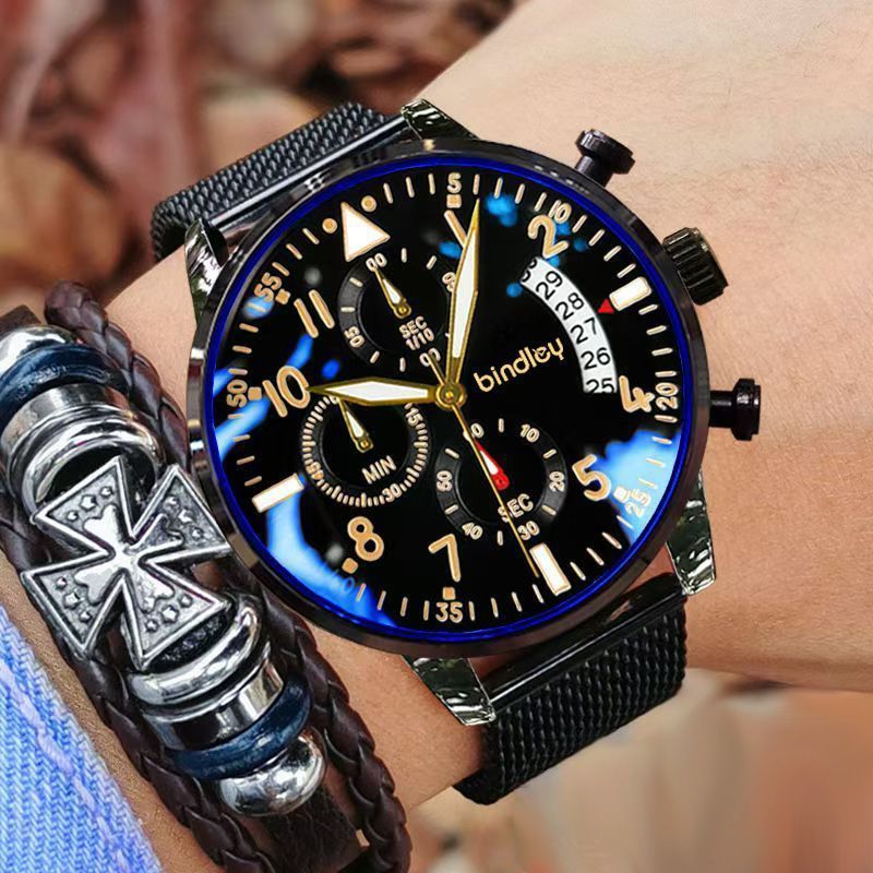 Orologio al quarzo uomo quadrante grande stile studente moda_voghion.com