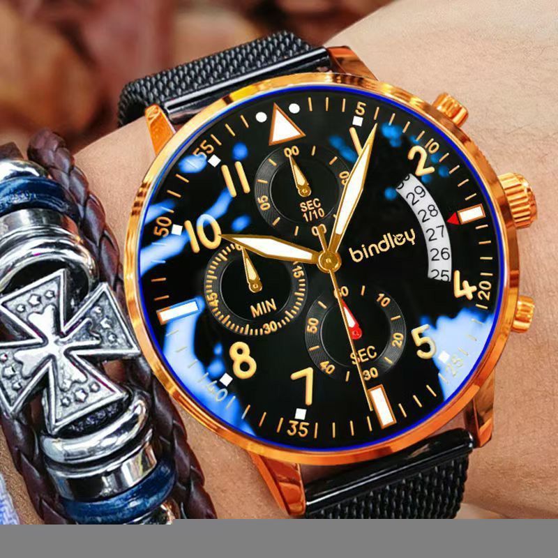 Orologio al quarzo uomo quadrante grande stile studente moda_voghion.com