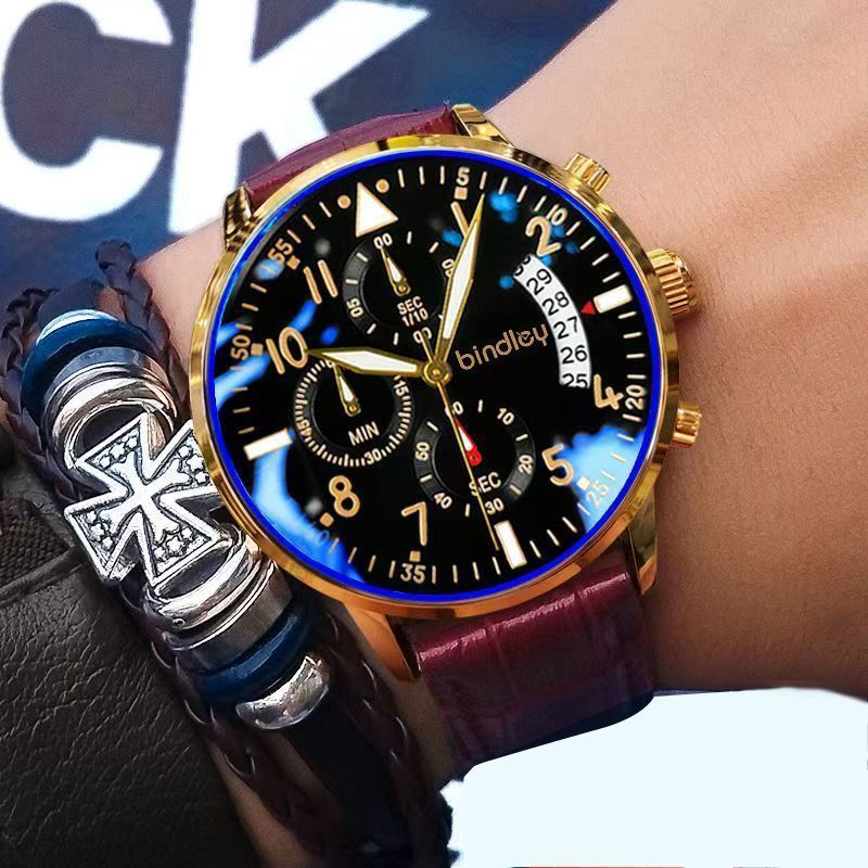 Orologio al quarzo uomo quadrante grande stile studente moda_voghion.com