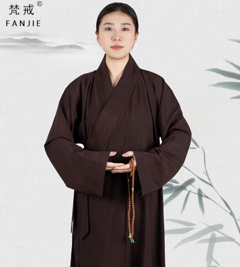 梵戒小袖海青居士服多丽丝男女窄袖高档拜佛寺院法会海清禅修服 4
