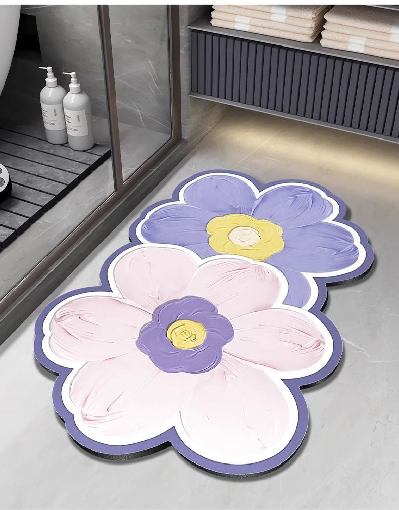 Tapis de bain absorbant en terre de diatomée antidérapant_voghion.com