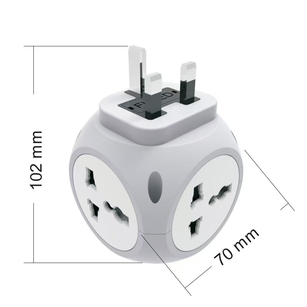 VEBAN港版智能魔方插座转换器2USB+1TYPE-C10.5W强电适配器 图片 9