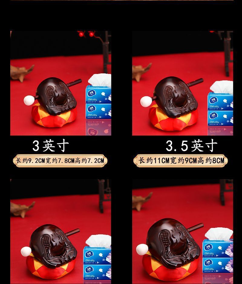 新款樟木木鱼法器实木一套家用木鱼解压打击乐器木雕摆件音质清脆 detail 8