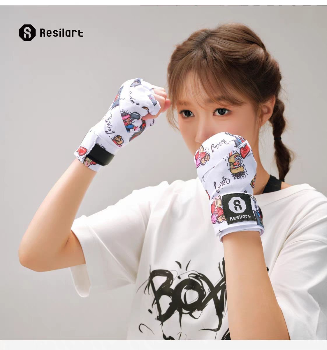 Bokswindsel voor sport sanda muay thai elastisch verband_voghion.com