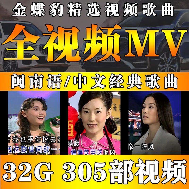 十二大美女MV视频车载音乐u盘花仙子甜歌酒廊情歌高清mp4通用优盘-资源分享