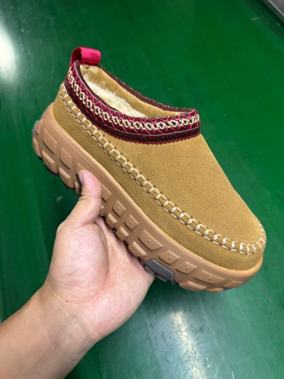 Stivali da neve invernali antiscivolo in vera pelle da donna con suola spessa_voghion.com