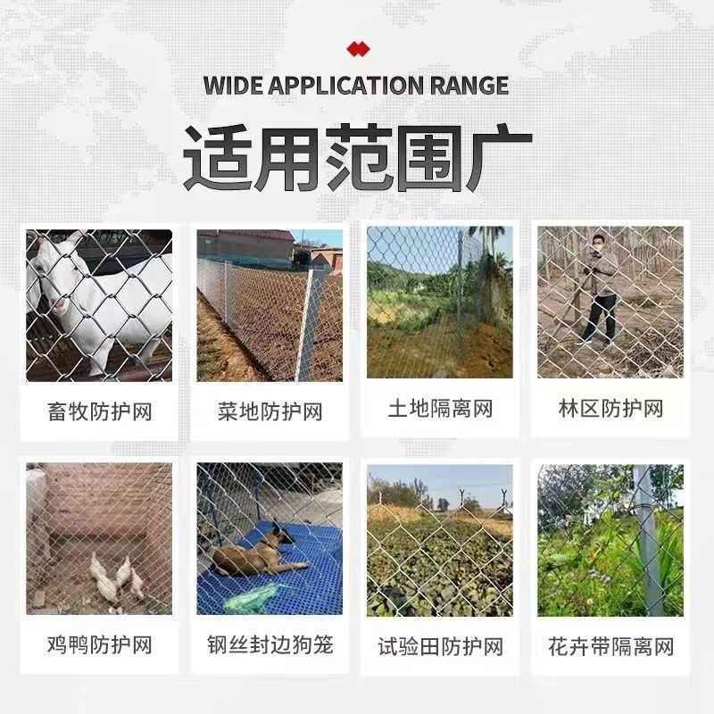 热镀锌铁丝网围栏网护栏网防护钢丝网圈果园菜地养鸡拦牛羊养殖网 图片 8