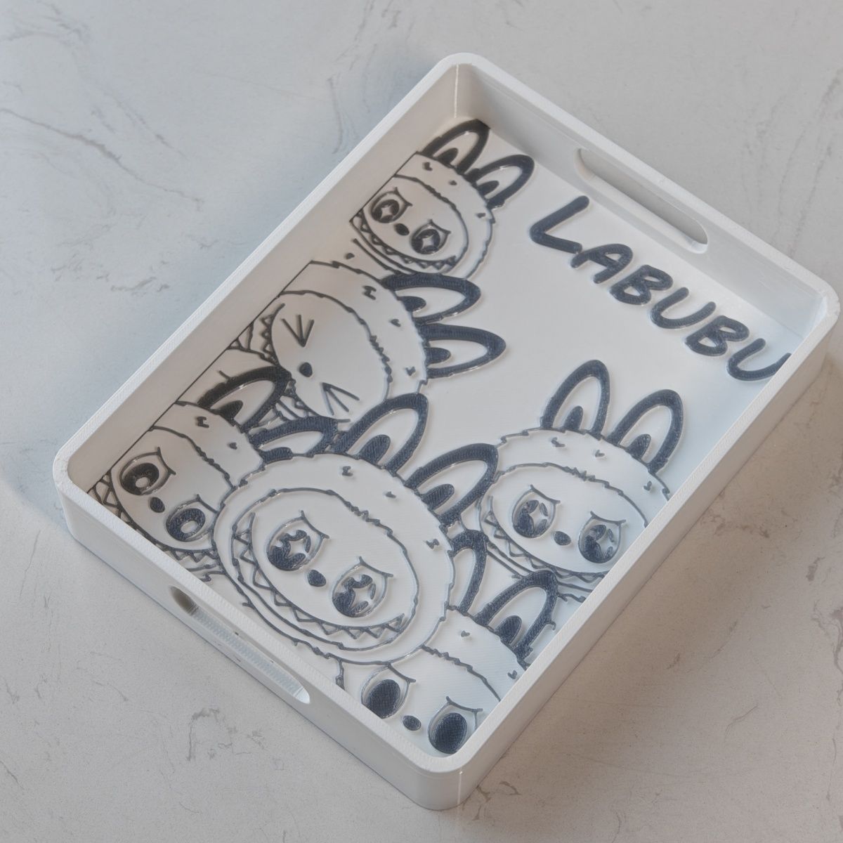 labubu拉布布收纳盒置物盘储物盒