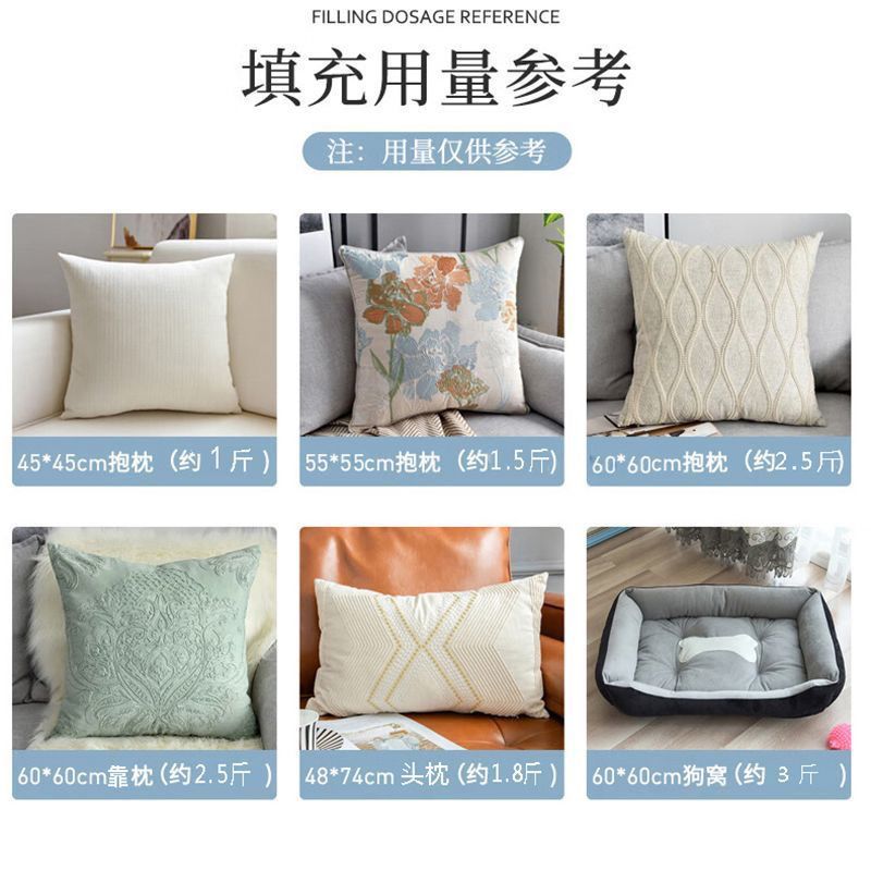 PP棉填充物太空蓬松棉花抱枕芯玩偶公仔靠垫珍珠棉填充棉纤维手工 图片 5