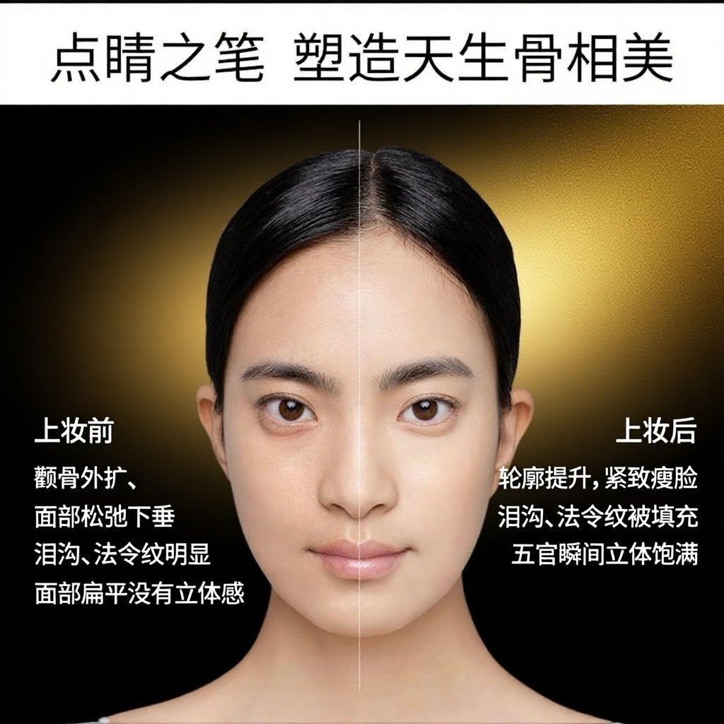 毛戈平高光膏1g光影塑颜高光膏小样分装脸部提亮鼻影哑光 图片 4