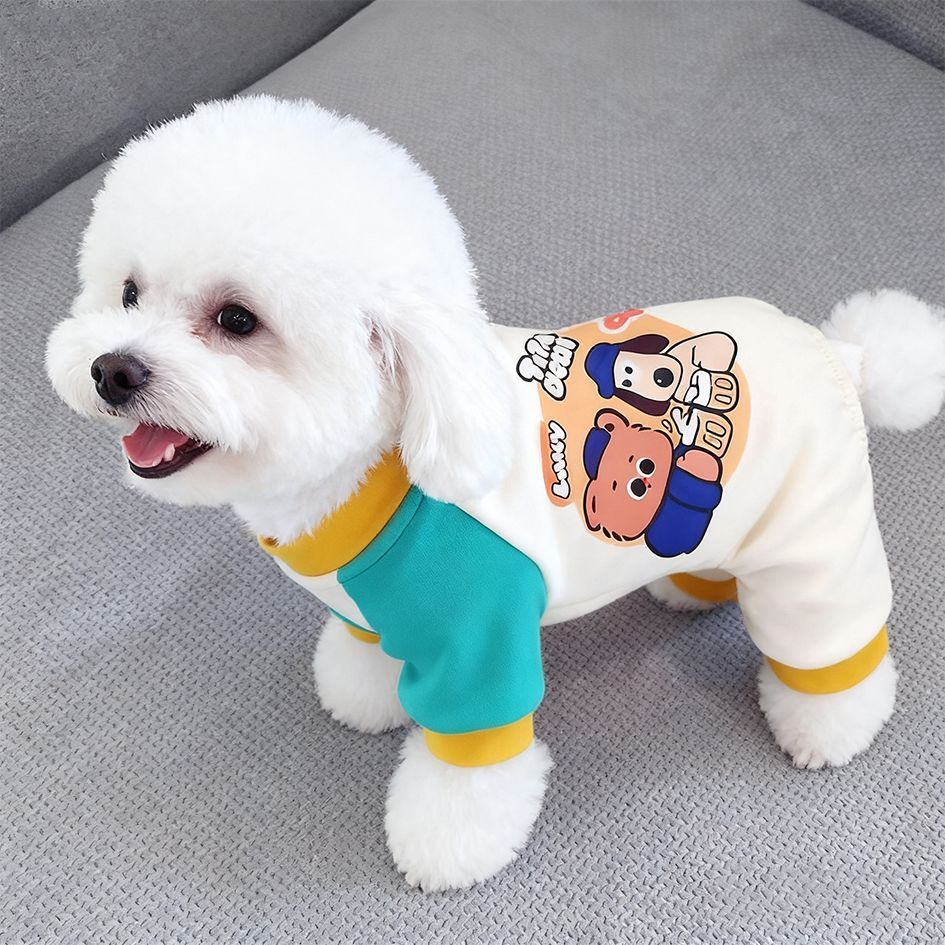 棉质宠物四脚衣中大狗狗猫咪衣服用品秋冬卫衣抓绒泰迪法斗柯金毛
