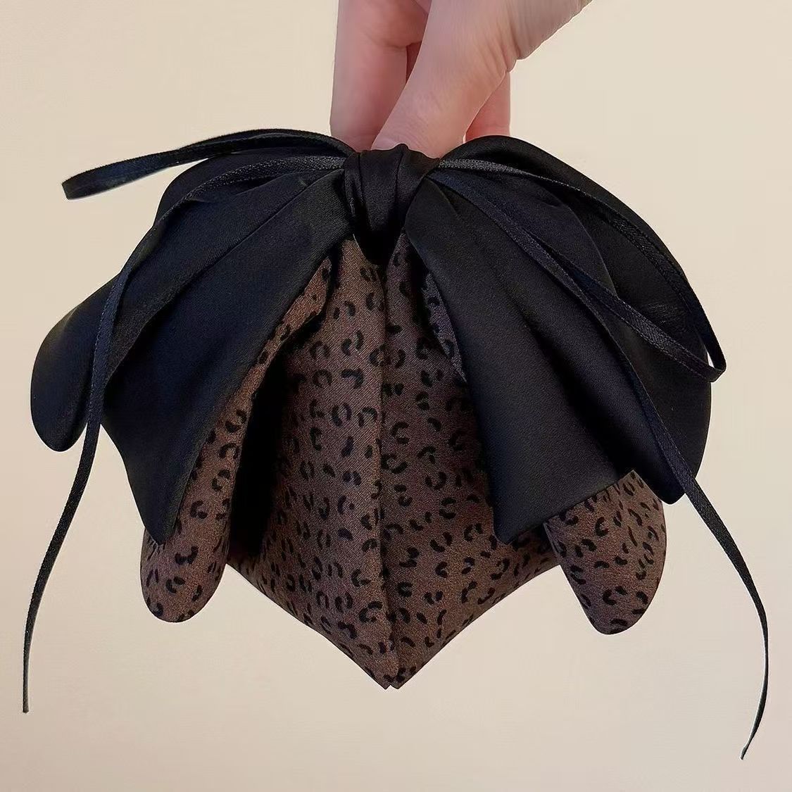 Satin Kamelie Perlen Haarspange Mit Schleife Für Zopf_voghion.com