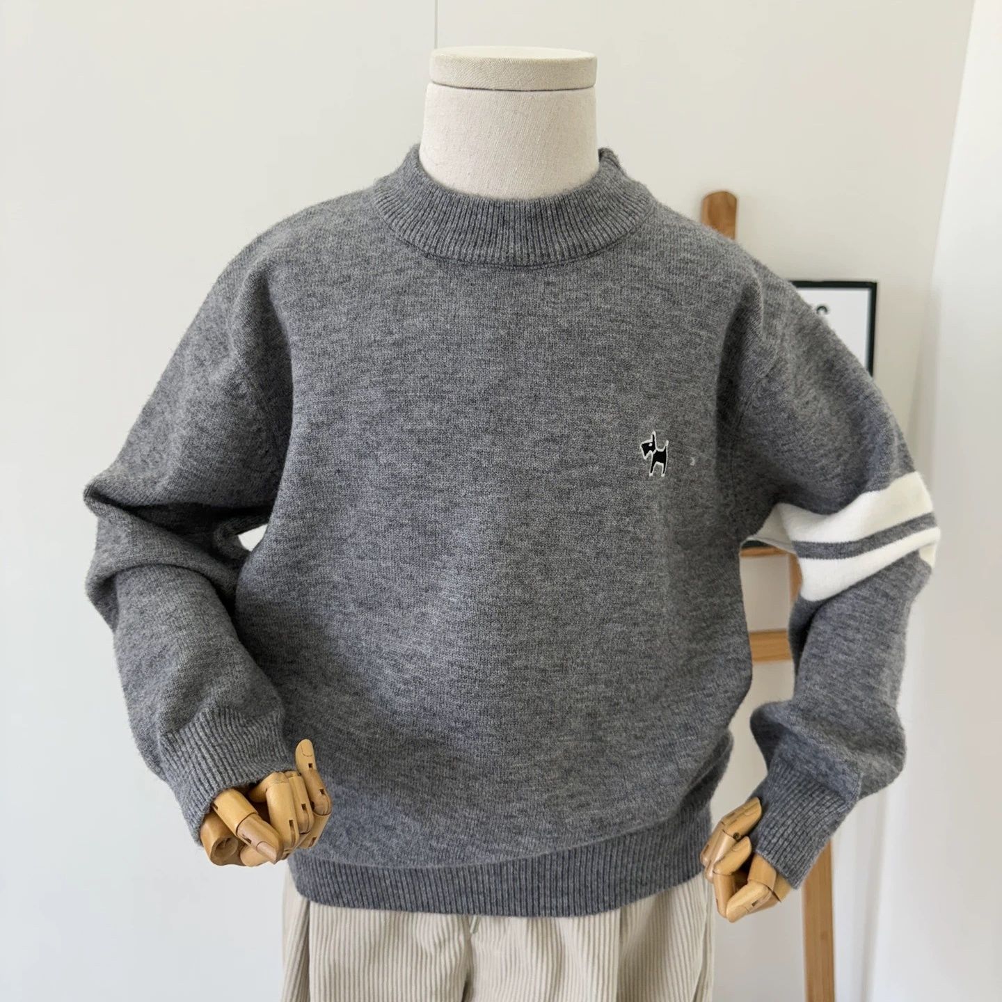Neue Kinderpullover 2025, Herbst-Winter-Pullover-Strickwaren für Jungen und Mädchen, warme Basisschicht für ältere und jüngere Kinder,_voghion.com