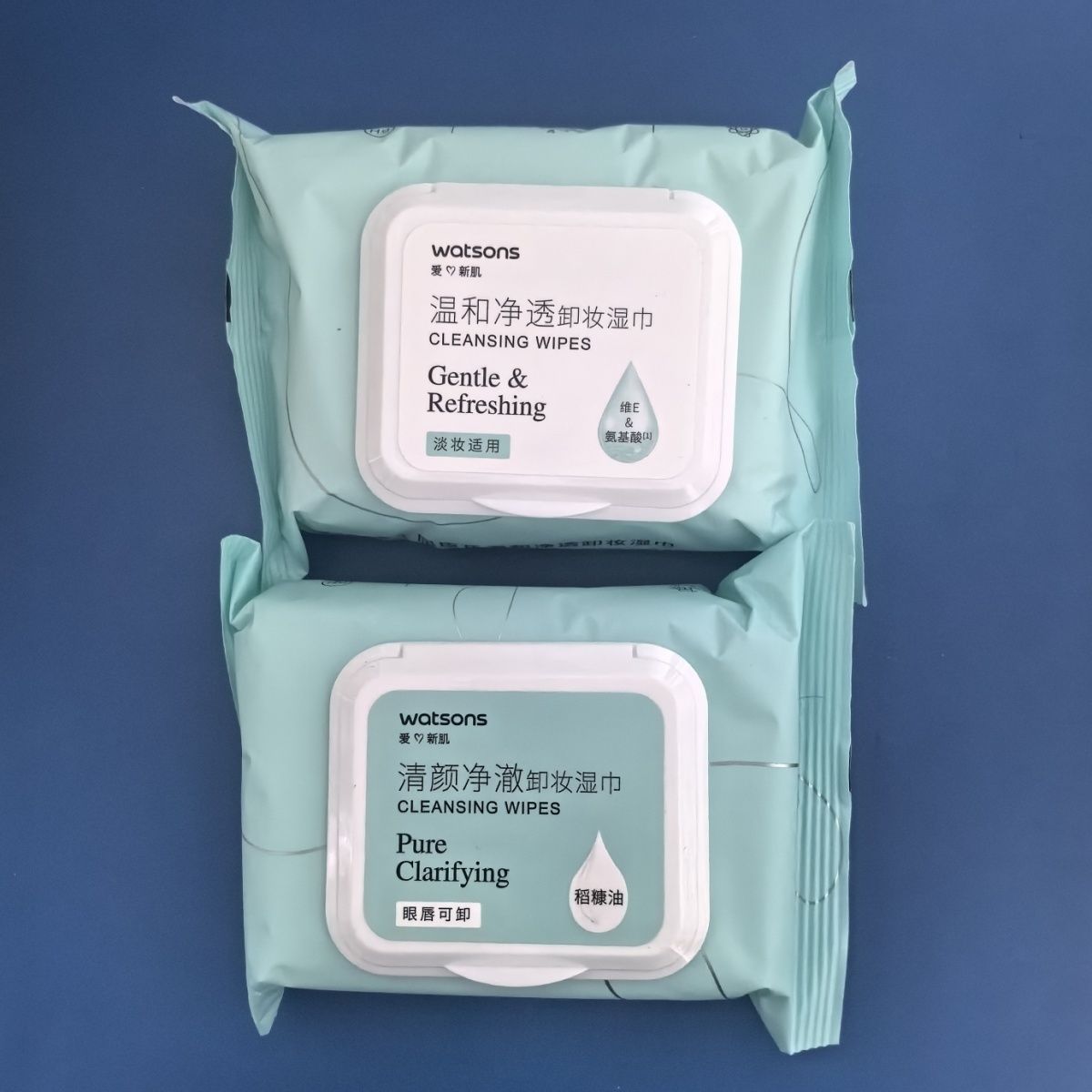 屈臣氏卸妆湿巾25片*4包 清颜净澈 温和净透