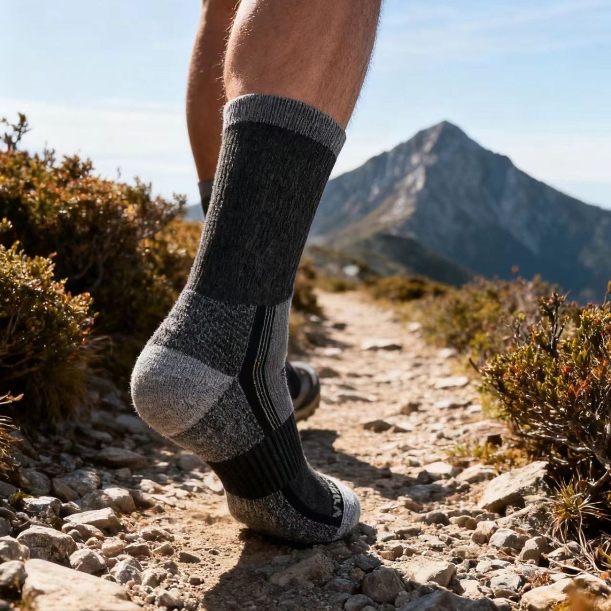 MANUKAKA Merino Yün Havlu Açık Hava Profesyonel Dağcılık Yürüyüş Erkek Spor Çorapları Tam Havlu Yastıklama_voghion.com