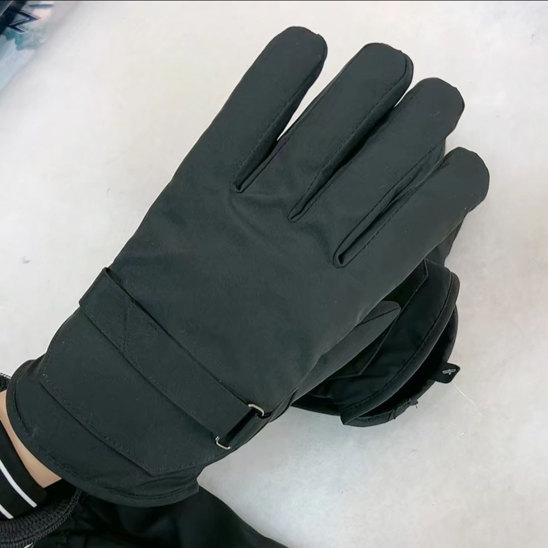 Guanti da sci invernali da uomo in calda lana di pecora con touchscreen integrato, impermeabili e antifreddo_voghion.com