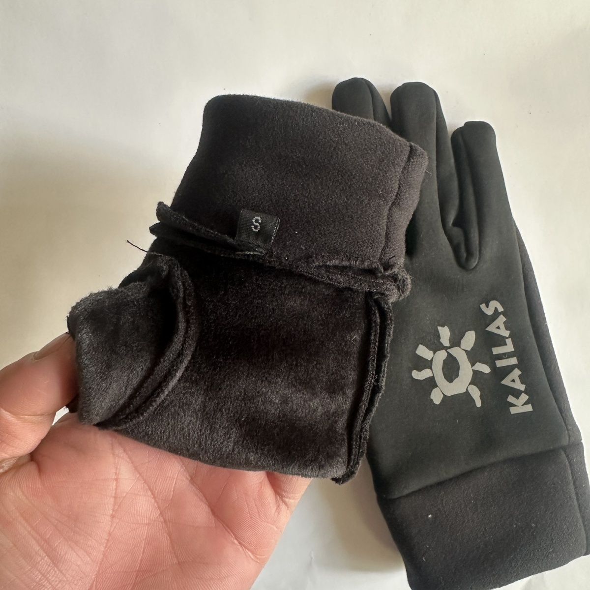 Reflektierendes Logo Herbst Winter Outdoor Training Sport Laufhandschuhe Radfahren Fußball Klettern Skifahren Fleece Touchscreen_voghion.com