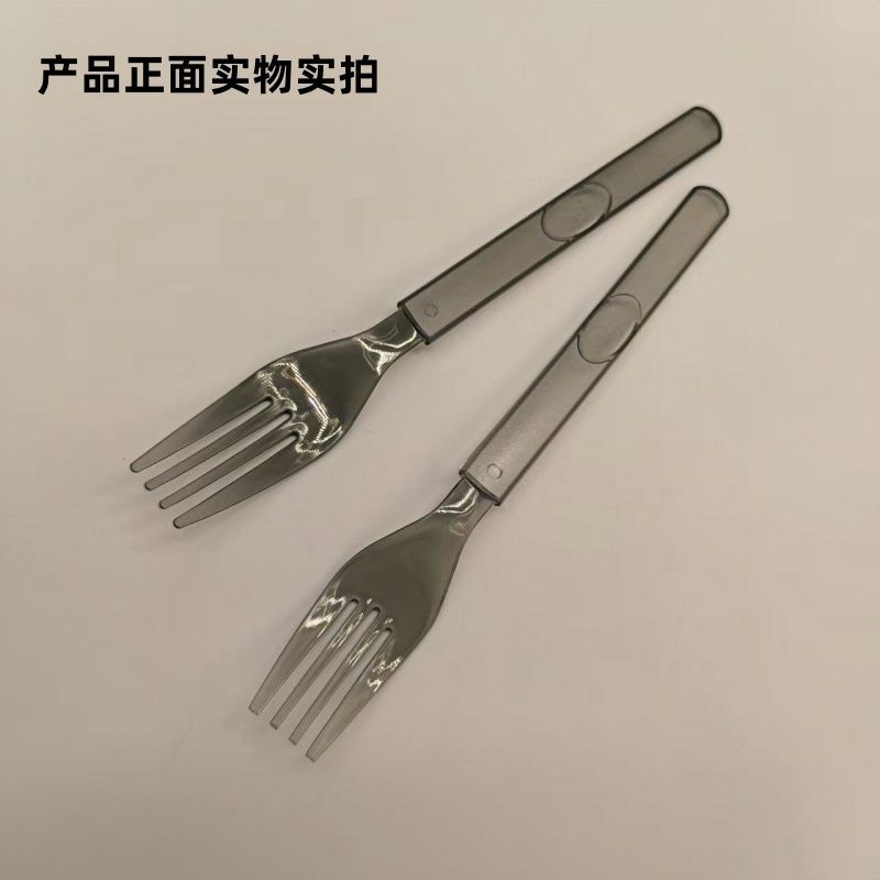 一次性美式叉勺独立包装外卖塑料叉子水果沙拉甜品叉轻食意面叉 图片 5