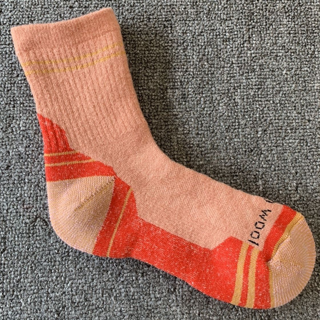 Merino Wool Hiking Socks Warm Mid-calf Thermal Ski Socks Winter_voghion.com