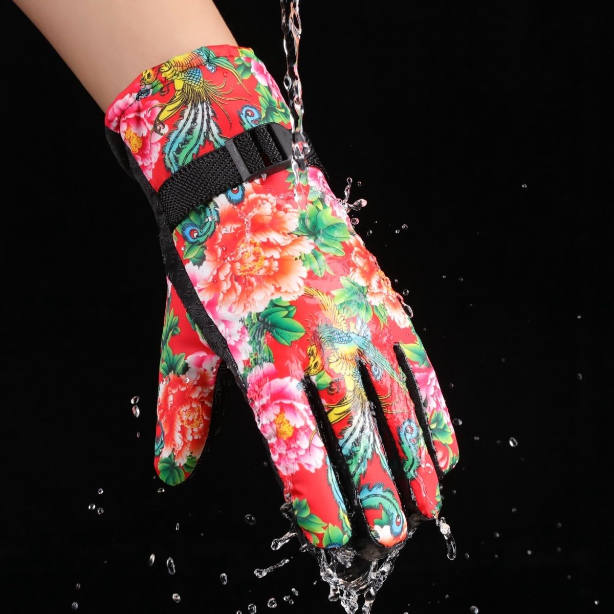 Guanti da sci invernali spessi per esterni, da ciclismo, antifreddo, caldi, foderati in pile_voghion.com