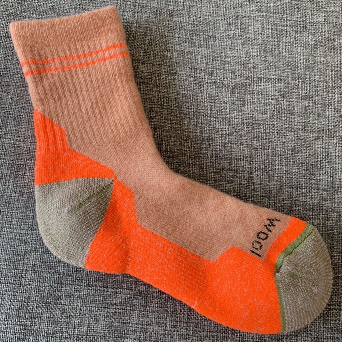 Merino Wool Hiking Socks Warm Mid-calf Thermal Ski Socks Winter_voghion.com
