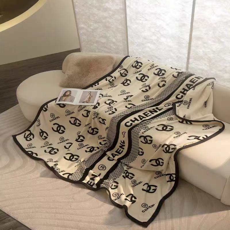 经典小香风轻奢风双面绒牛奶绒毛毯秋冬四季盖毯防静电