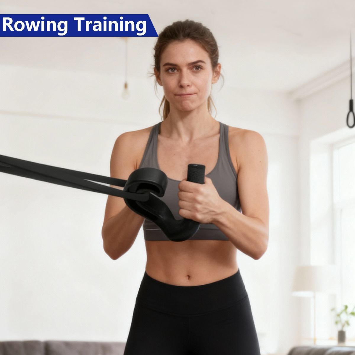 Set van twee haakvormige fitnessgrepen van zeer sterk composiet nylon (45°), voor voorwaartse en achterwaartse grepen, pull-ups en roeien._voghion.com