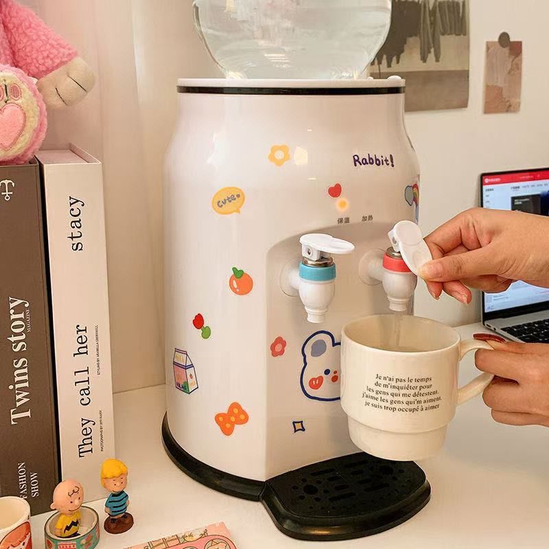 饮水机台式小型桶装家用桌面直饮机可爱学生宿舍矿泉水迷你出租屋