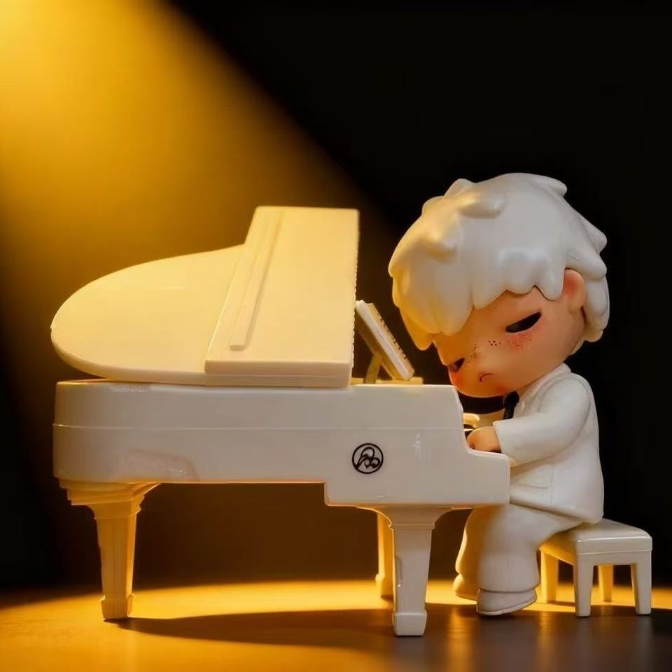 Hirono The Pianist Figure White Suit Jay Chou Collaboration Art