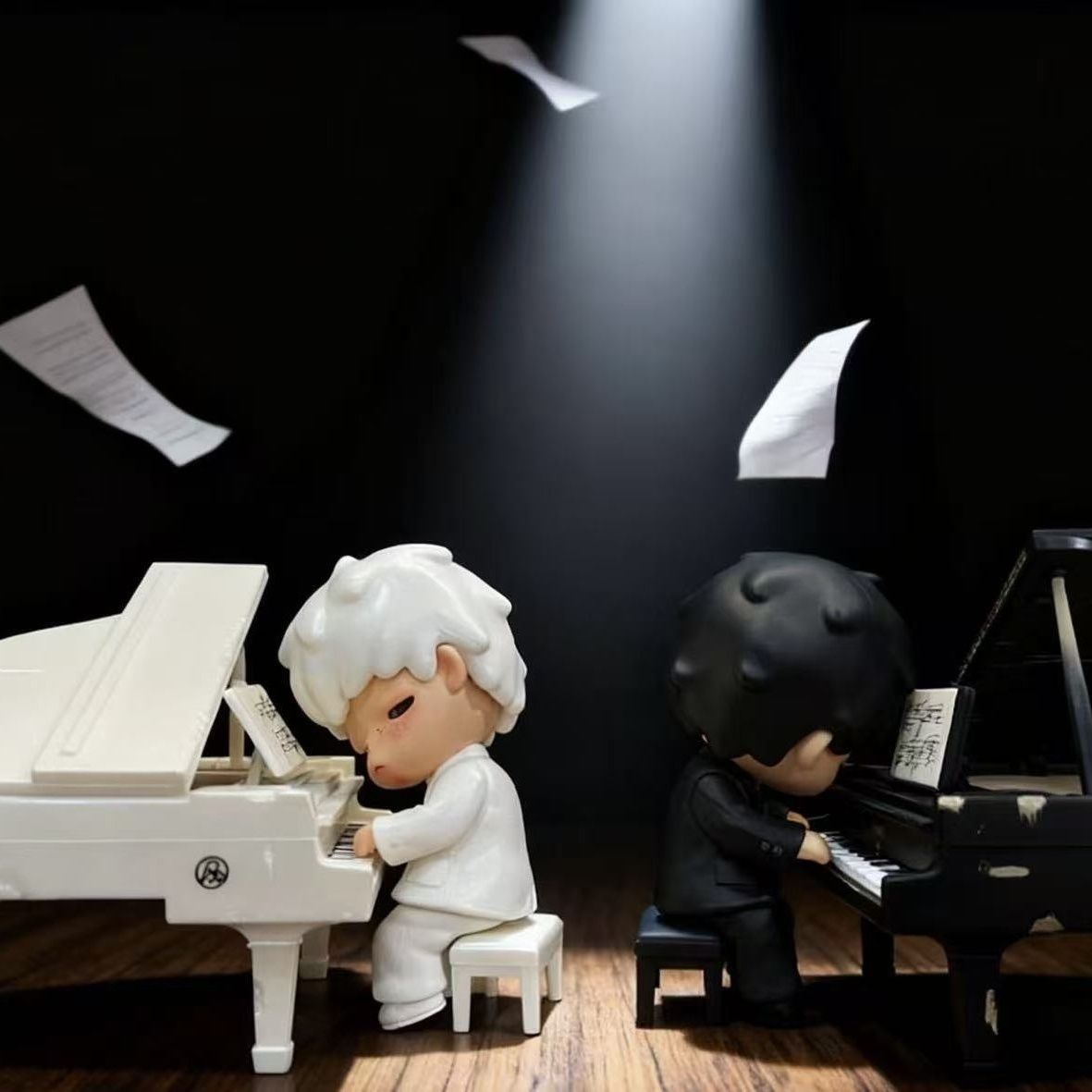 Hirono The Pianist Figure White Suit Jay Chou Collaboration Art