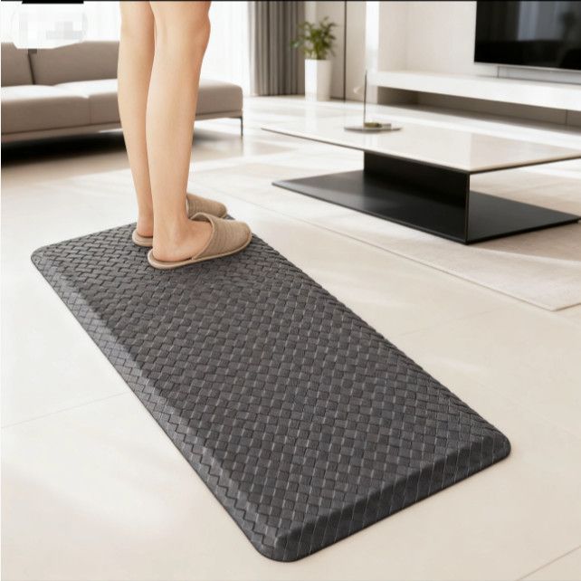 PVC厨房吸水防滑垫简约现代粘垫耐用耐脏舒适脚垫地垫浴室家用