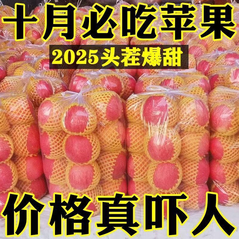 【果园直发】正宗山西红富士苹果脆甜冰糖心苹果当季新鲜水果批发