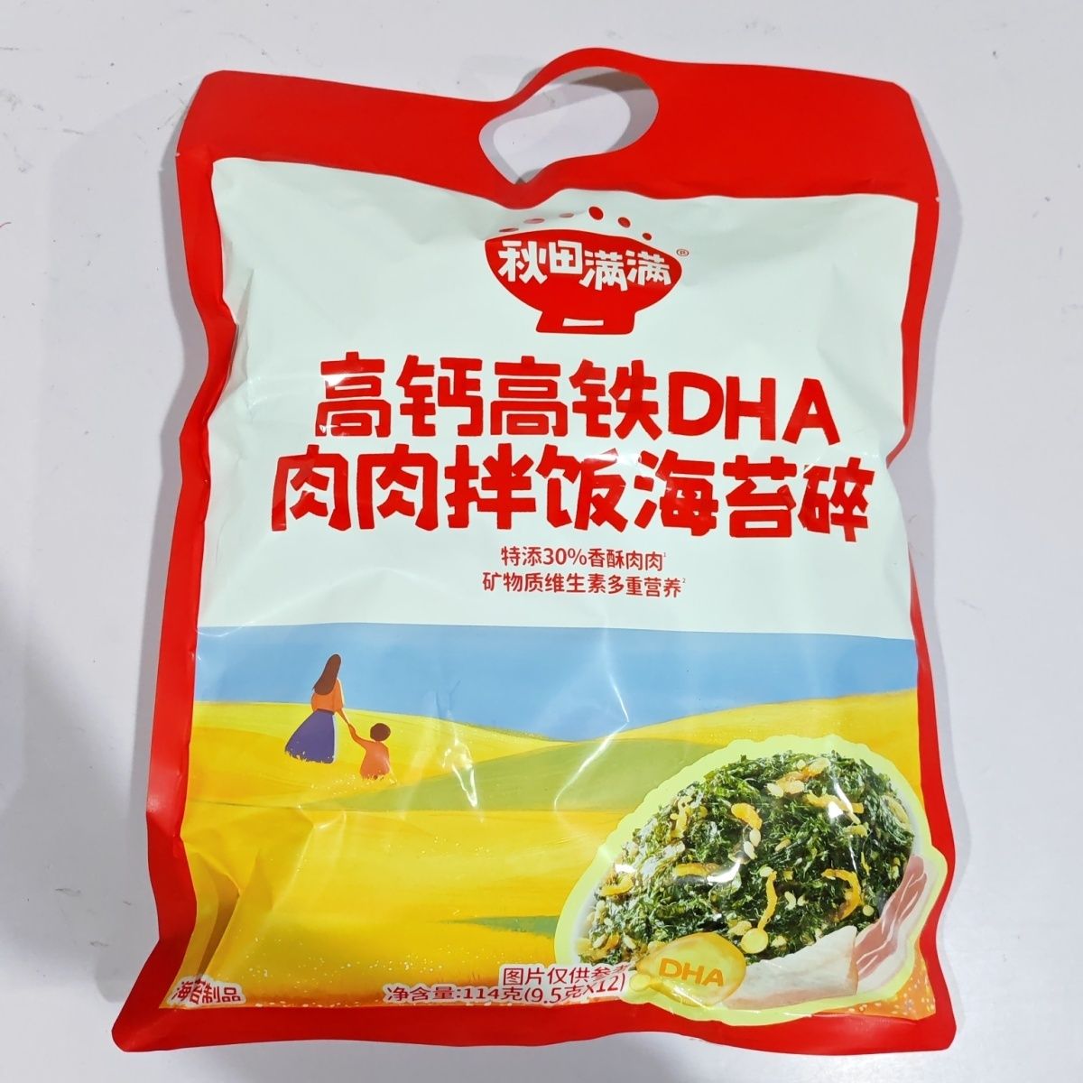 秋田满满拌饭海苔碎拌饭即食高铁高钙DHA肉肉拌饭海苔碎114g