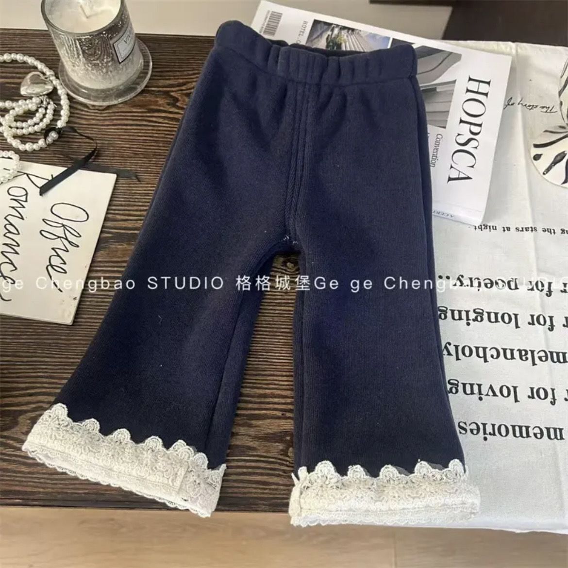 Winteroutfit für Mädchen 2025: Niedlicher Baumwollmantel für Babys, Leggings mit dickem Fleecefutter, zweiteiliges Set_voghion.com