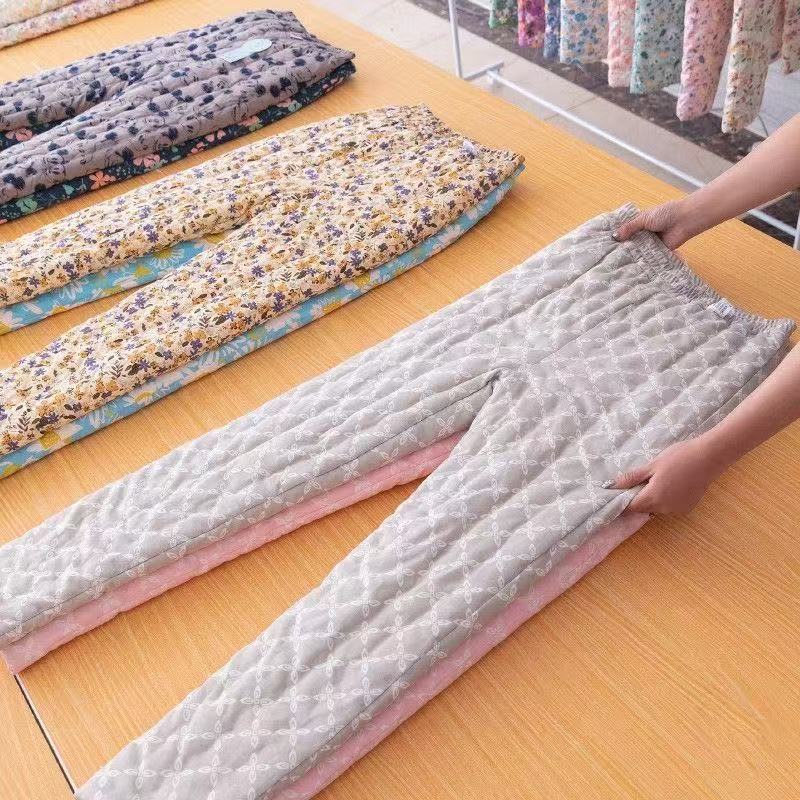 女士纯棉花棉裤高腰中厚微弹内穿保暖裤成人冬装裤子冬季棉裤