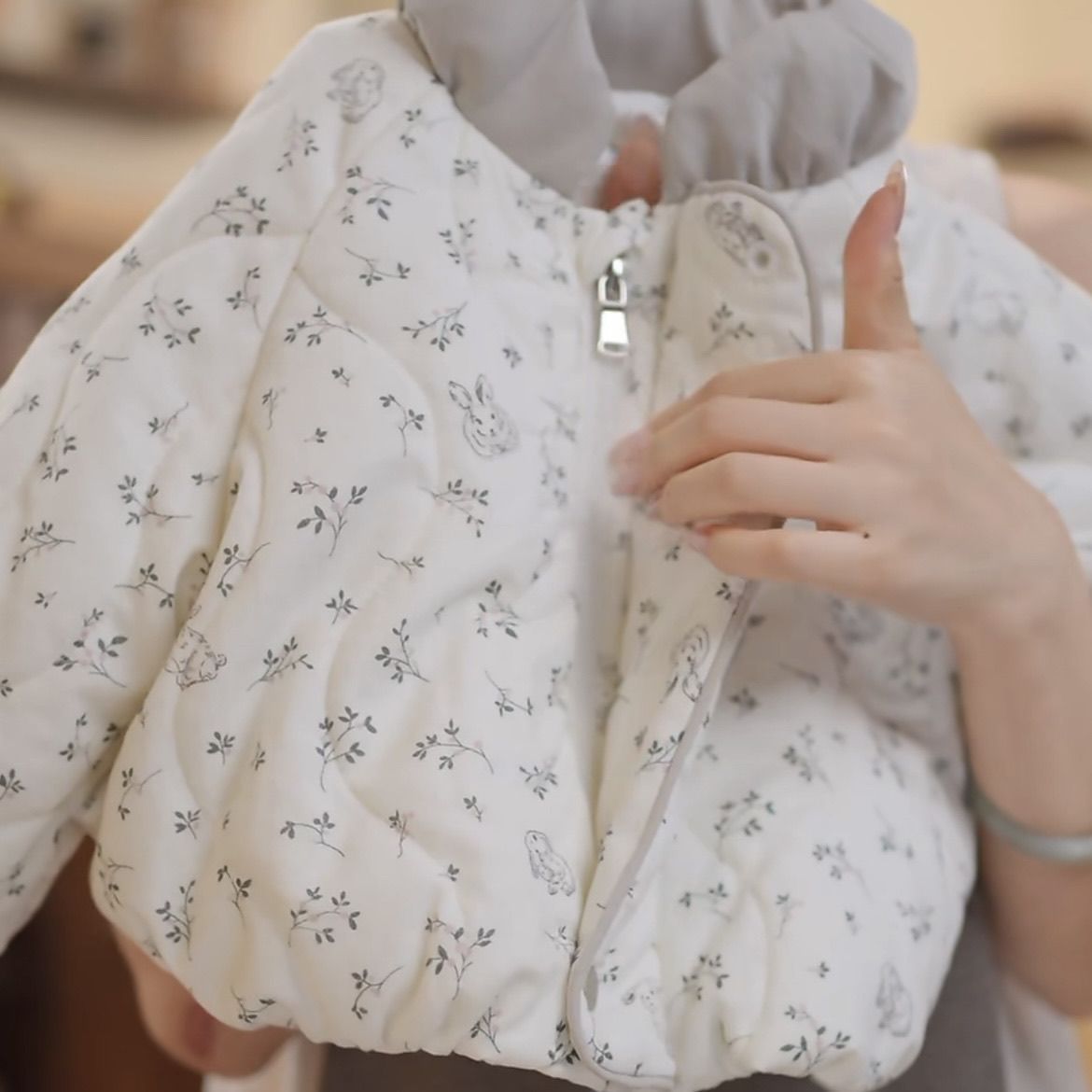 Winteroutfit für Mädchen 2025: Niedlicher Baumwollmantel für Babys, Leggings mit dickem Fleecefutter, zweiteiliges Set_voghion.com
