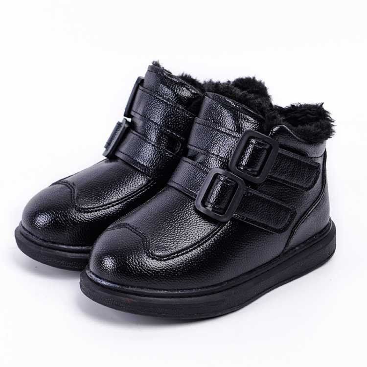 儿童棉鞋女童男童休闲皮鞋冬季马丁2025新款保暖中大童加绒