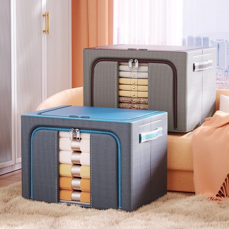 收纳箱牛津布加厚家用换季衣物超厚可折叠衣柜大容量被子分层储物