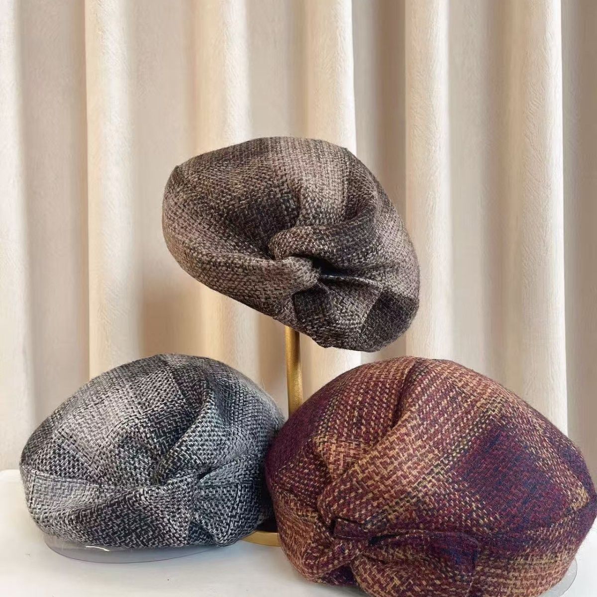 帽子妈妈2025新款时尚高级秋冬季保暖加厚气质百搭贝雷帽