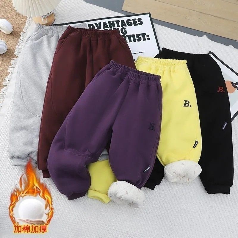 Q【850克特厚抗寒-25°一条过冬】儿童加厚棉裤冬季特厚棉裤